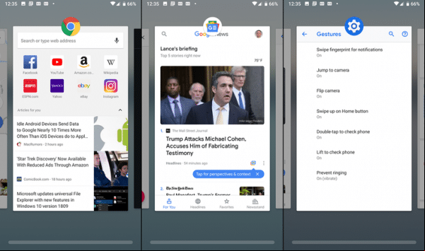 Cómo navegar en el pastel de Android usando gestos