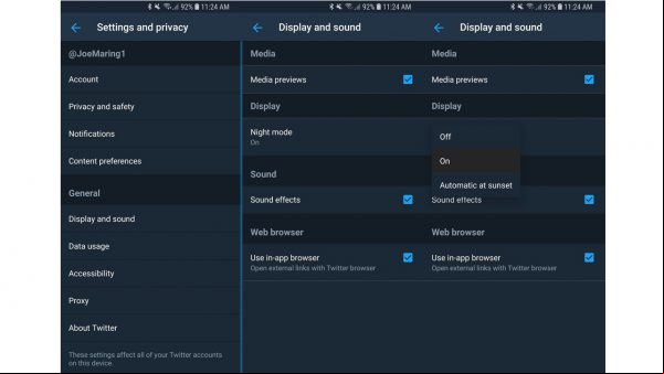 Cómo habilitar el modo oscuro en la aplicación de Twitter para Android